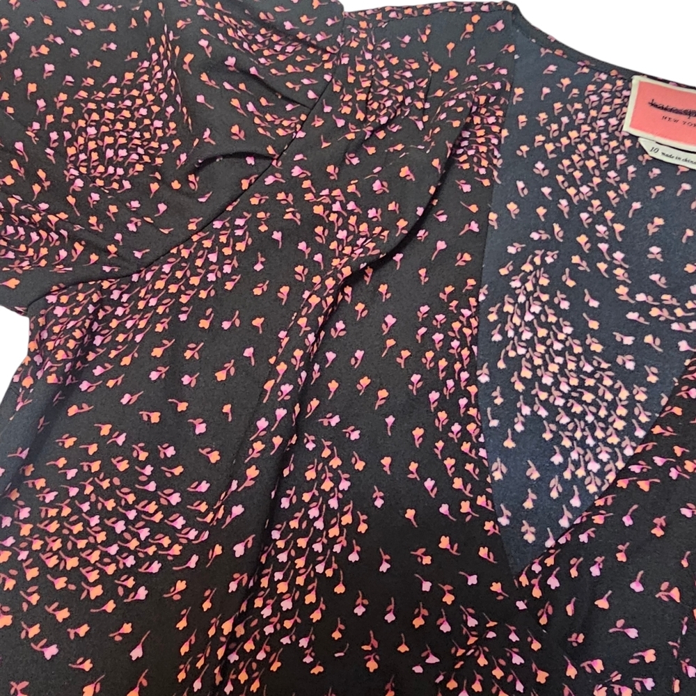 Kate Spade Meadow Wrap Floral Print Dress Size 10 - Picture 10 of 15